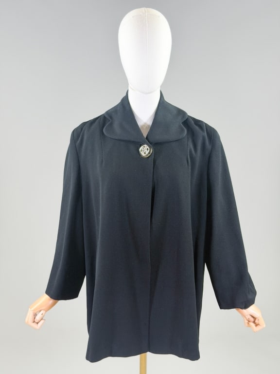 Vintage 1950s Wool Swing Coat Jacket (1 of 6)