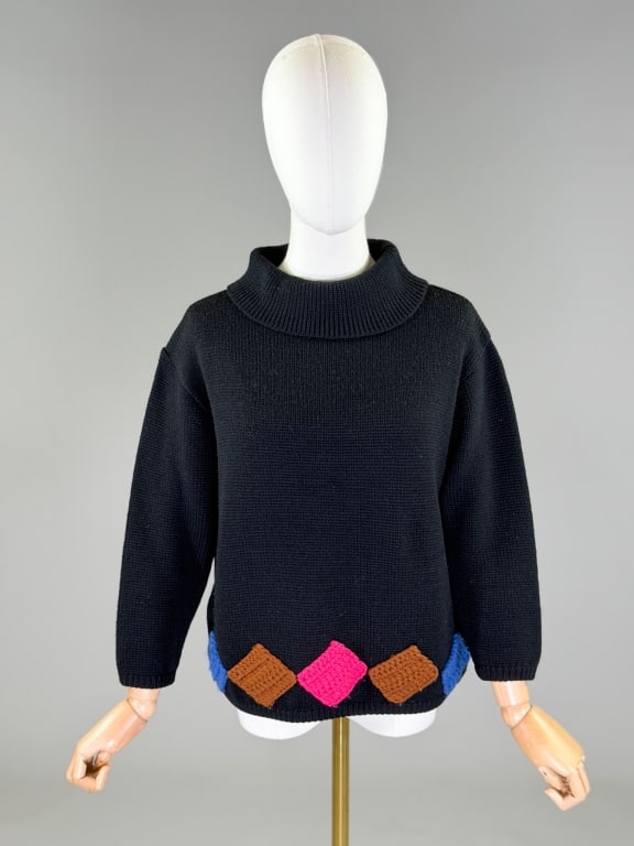 Vintage 1960s Jantzen Wool Knit Sweater Top (1 of 7)