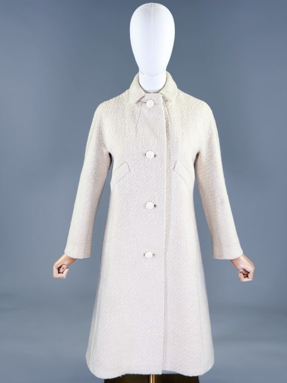 Vintage 1960s Lord & Taylor Wool Boucle Coat (1 of 8)