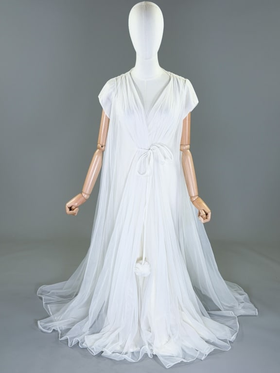 Vintage 1960s Claire Sandra Nylon Robe Duster (1 of 10)