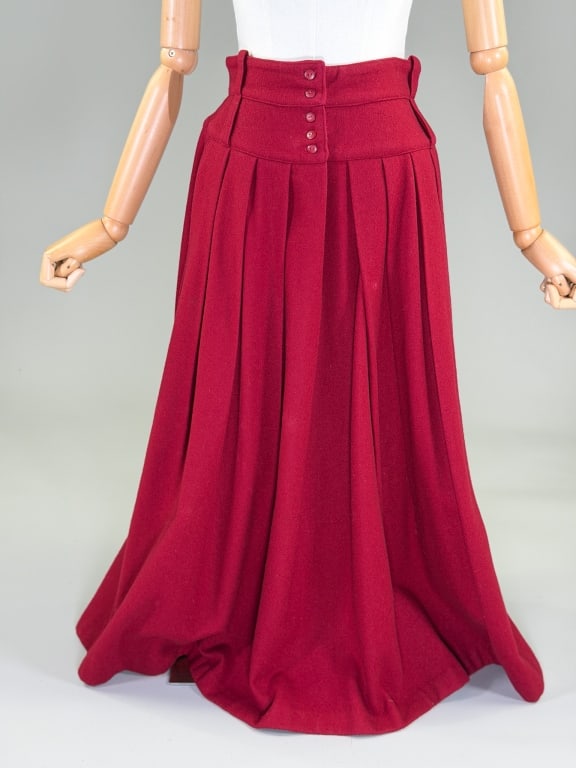 Vintage 1980s Anastasia Paris Wool Skirt (1 of 7)