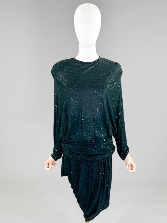 Vintage 1980s Angelo Tarlazzi Glitter Knit Dress (1 of 8)