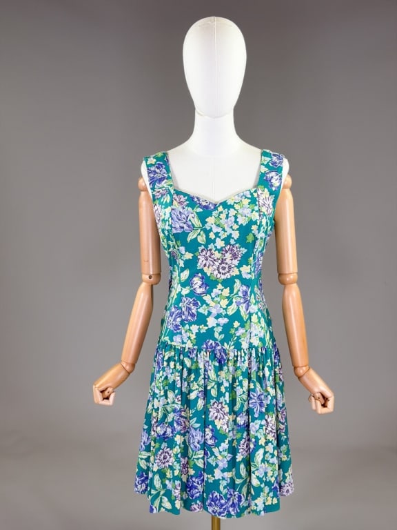 Vintage 1980s Laurel Ashley Floral Cotton Dress (1 of 8)