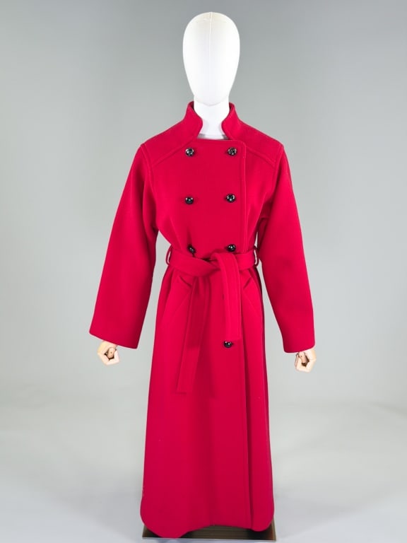 Vintage 1980s Wool Button Front Coat (1 of 7)