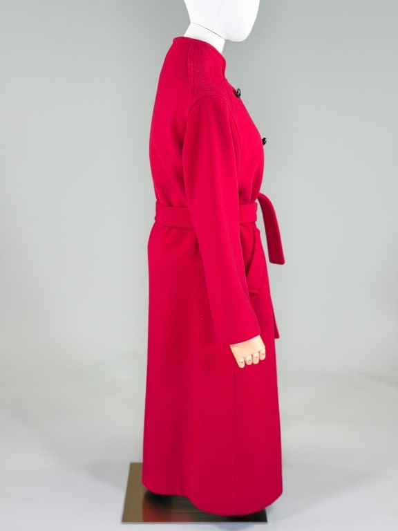 Vintage 1980s Wool Button Front Coat - 4
