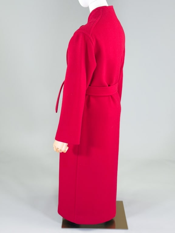 Vintage 1980s Wool Button Front Coat - 6