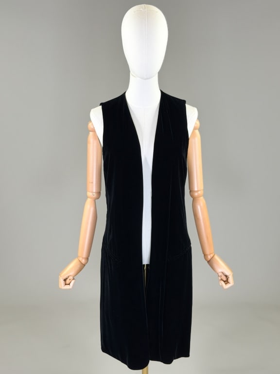 Vintage 1990s Donna Karan New York Velvet Vest (1 of 7)