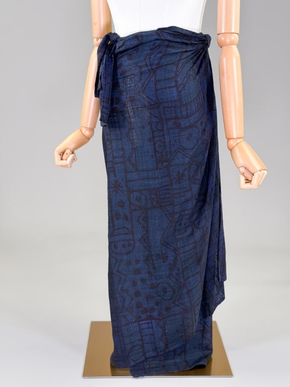 Vintage 1990s Romeo Gigli Silk Wrap Skirt: Vintage 1990s Romeo Gigli Silk Wrap Skirt having tie closure at waist. Labeled Romeo Gigli - marked size 42. Measuring adjustable waist, 37 inches long. From the lifetime collection, fashion archive