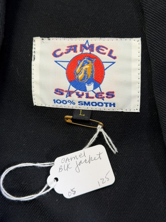 Vintage 1990s Camel Cigarette Cotton Biker Jacket - 9