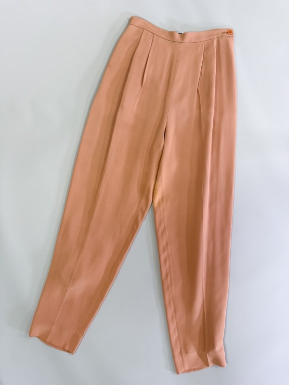 Vintage 1990s Joan & David Crepe Trousers Pants (1 of 6)