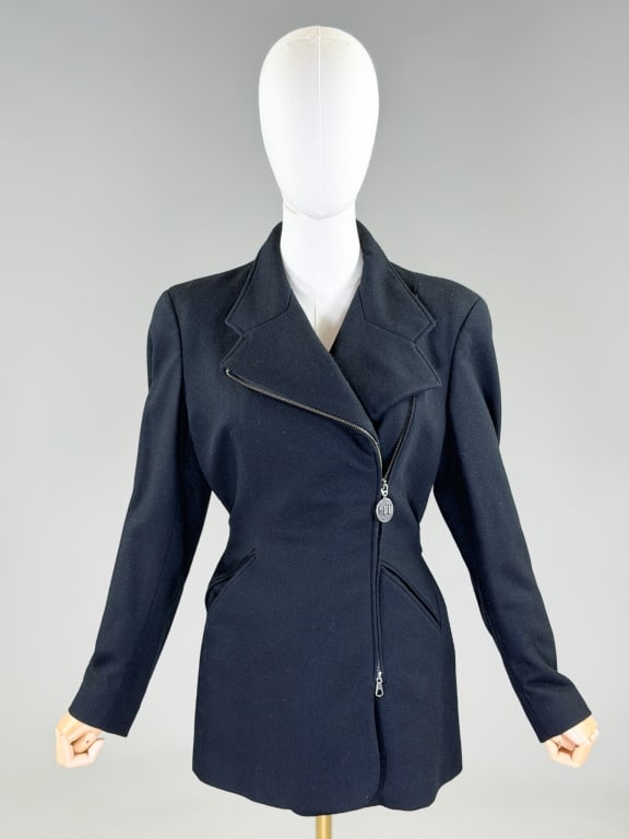 Vintage 2000s Gianfranco Ferre Wool Zip Up Jacket (1 of 6)