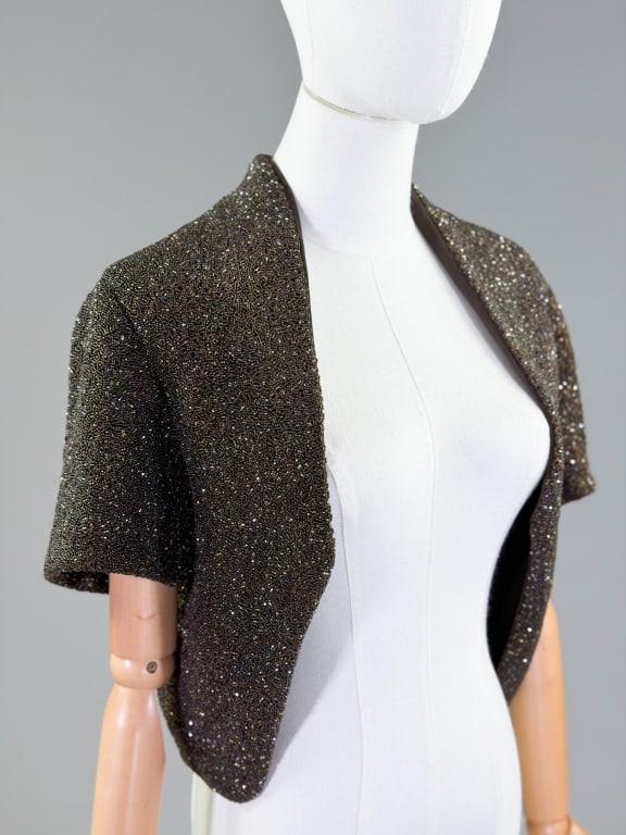 Vintage 2000s Helen Morley Beaded Bolero Jacket (1 of 6)