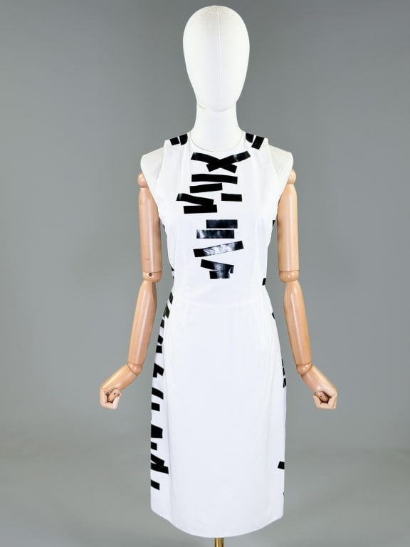 Vintage 2001 Christopher Kane White Cotton Dress (1 of 12)