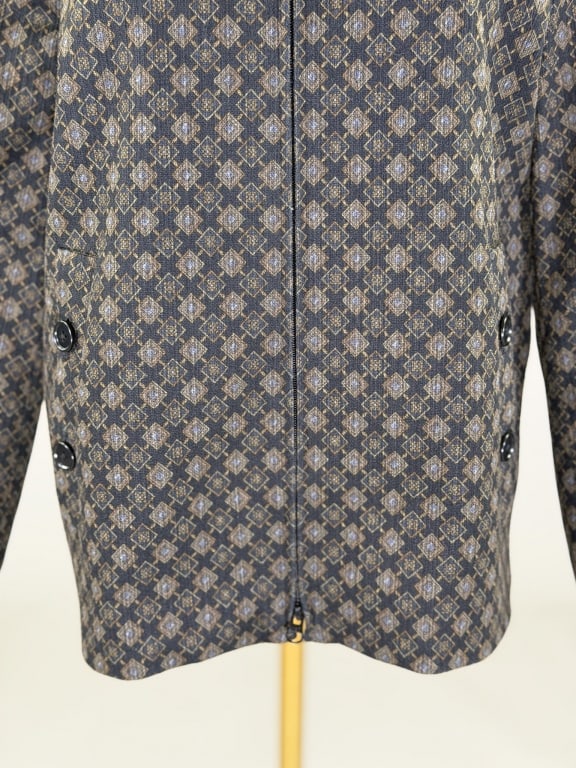 Vintage Randy Kemper Zip Front Patterned Jacket - 3