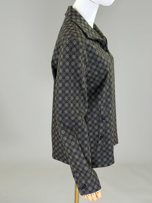 Vintage Randy Kemper Zip Front Patterned Jacket - 4