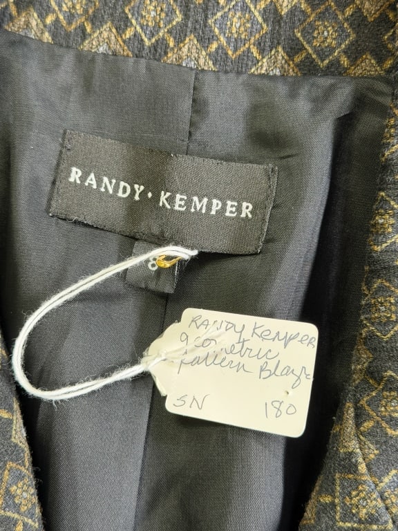 Vintage Randy Kemper Zip Front Patterned Jacket - 7