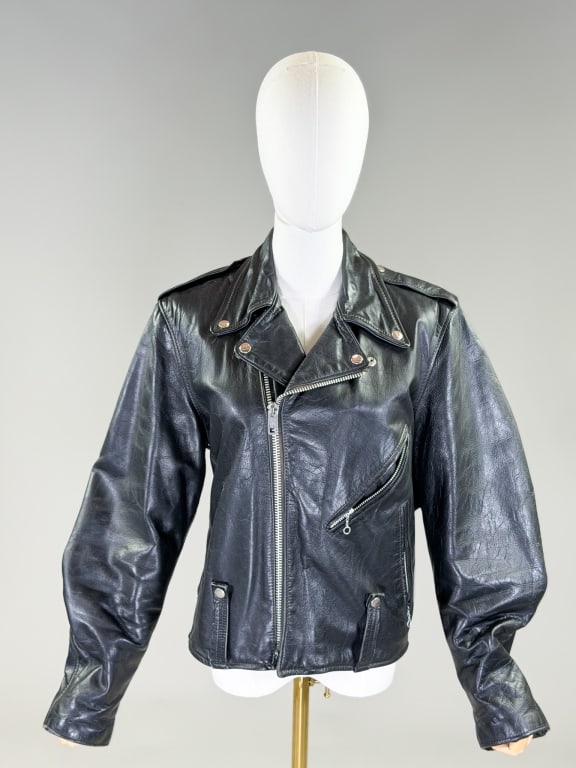 Vintage Harley Davidson Leather Motorcycle Jacket (1 of 8)