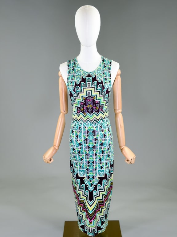 Mara Hoffman Knit Printed Tank Top Shirt Dress (1 of 7)