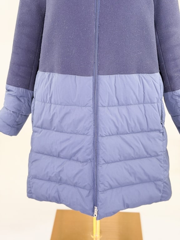Herno Italy Wool Zip Front Puffer Coat Jacket - 3
