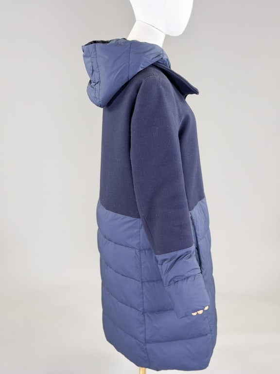 Herno Italy Wool Zip Front Puffer Coat Jacket - 4