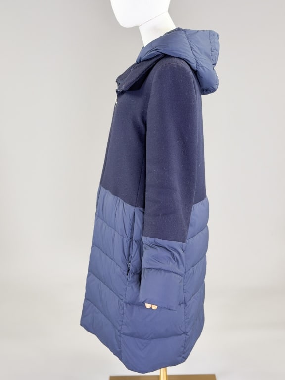 Herno Italy Wool Zip Front Puffer Coat Jacket - 7