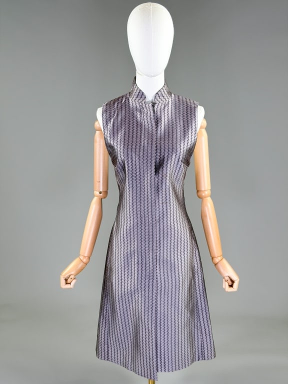Vintage Selina Blow Woven Stripe A-Line Dress (1 of 7)