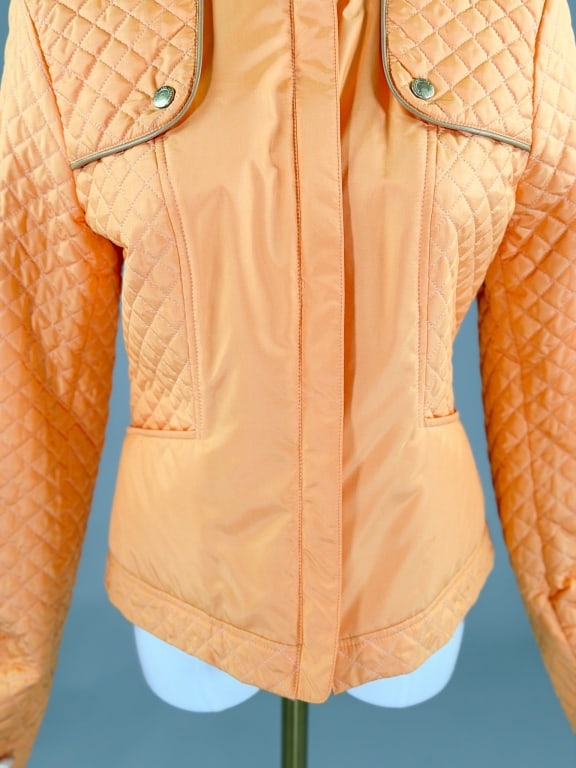 Les Copains Nylon Quilted Zip-Front Jacket - 3