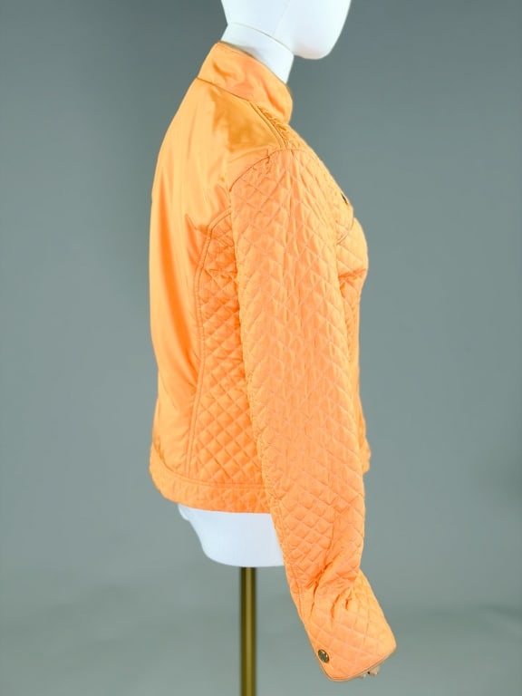 Les Copains Nylon Quilted Zip-Front Jacket - 4