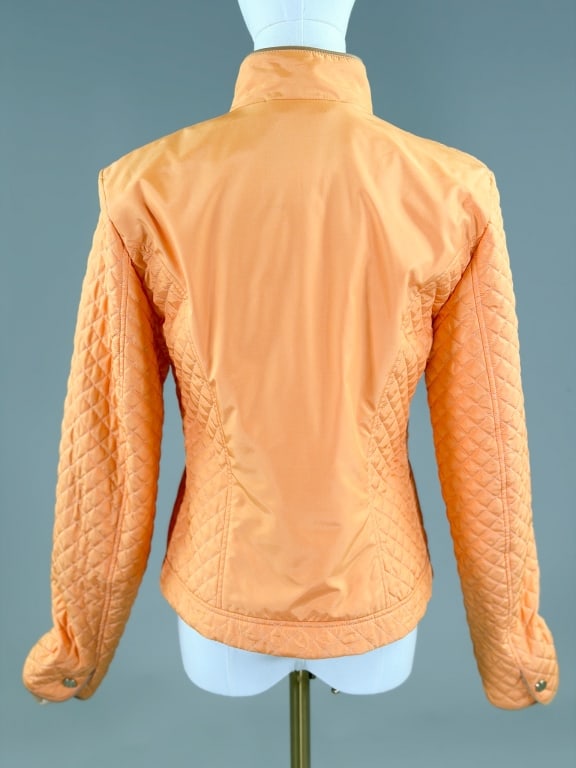 Les Copains Nylon Quilted Zip-Front Jacket - 5