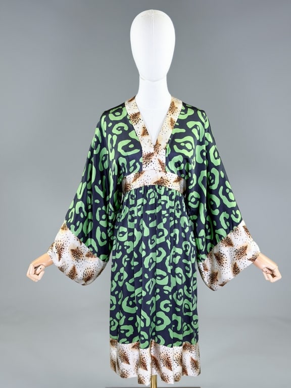 Duro Olowu SIlk Leopard Print Caftan Dress (1 of 8)