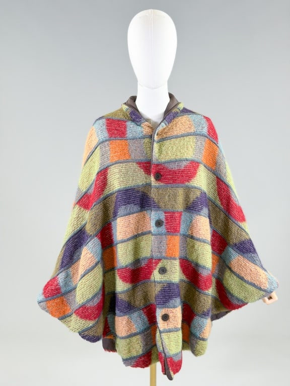Vintage 2000s Missoni Mohair Nylon Reversible Cape (1 of 8)