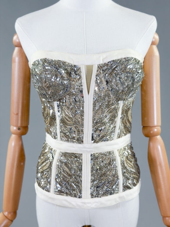 Vintage 2000s La Perla Embellished Corset Top (1 of 10)