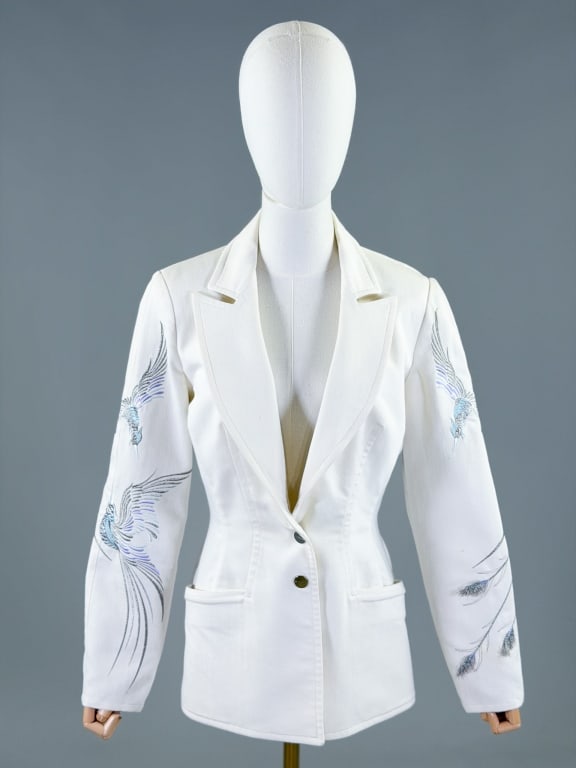 Vintage 2000s Thierry Mugler Embroidered Blazer (1 of 12)