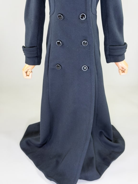 Vintage Wool Double Breasted Button Front Coat - 3