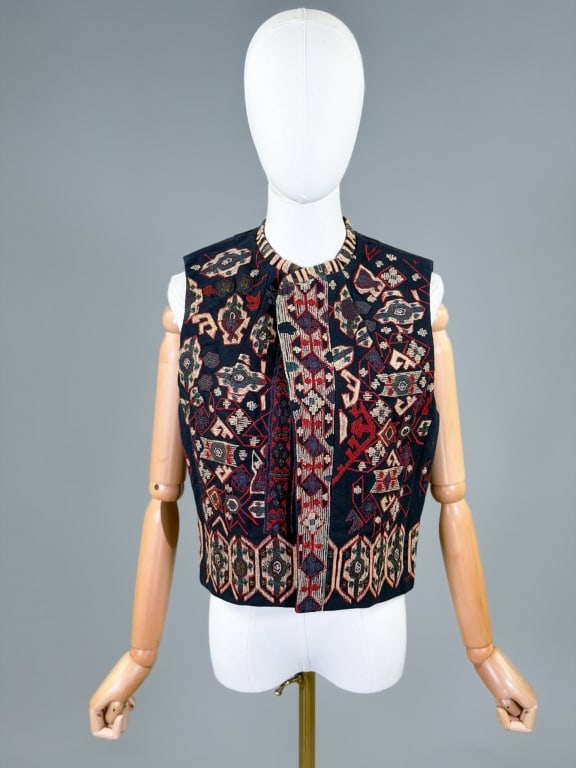 Vintage Dries Van Noten Embroidered Vest Top Gilet (1 of 6)