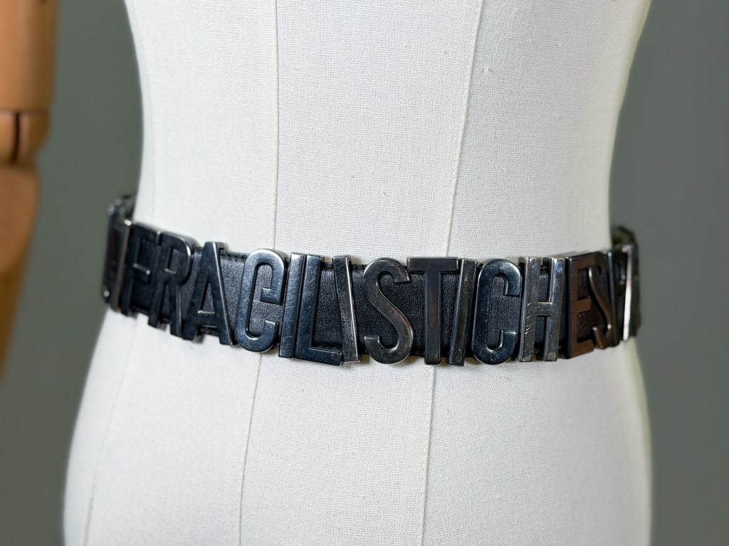 Vintage 1990s Moschino Metal Letters Waist Belt (1 of 10)