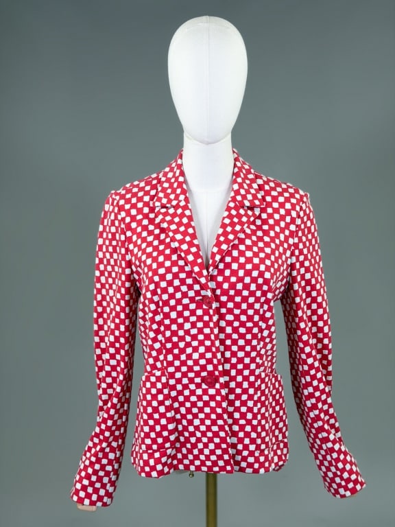 Vintage 1990s Gianni Versace Knit Blazer Jacket (1 of 8)