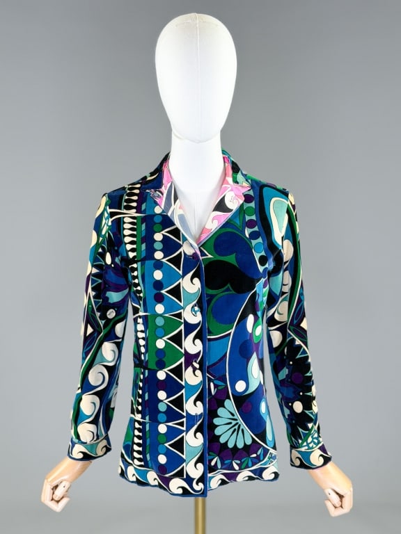 Vintage 1960s Pucci Velvet Silk Reversible Jacket (1 of 11)