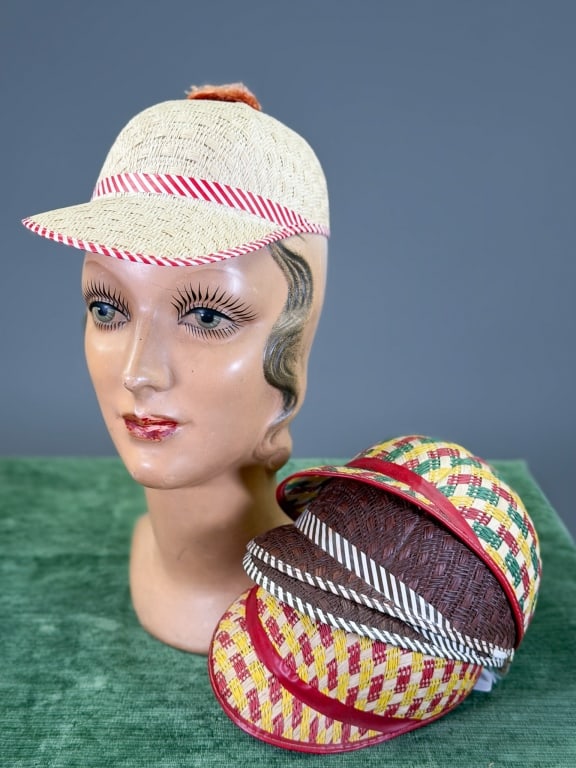 Vintage Collection 1930s Straw Riding Hats (1 of 5)