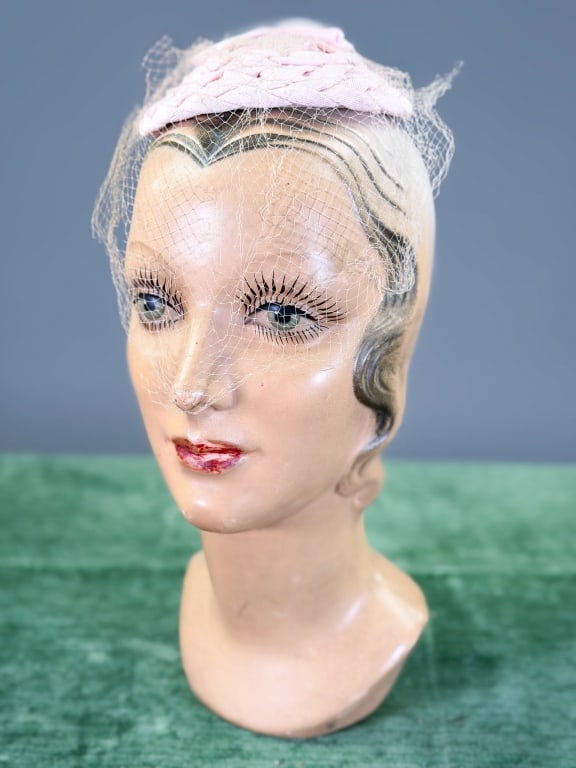 Vintage 1950s Lilly Dache Woven Ribbon Fascinator (1 of 5)