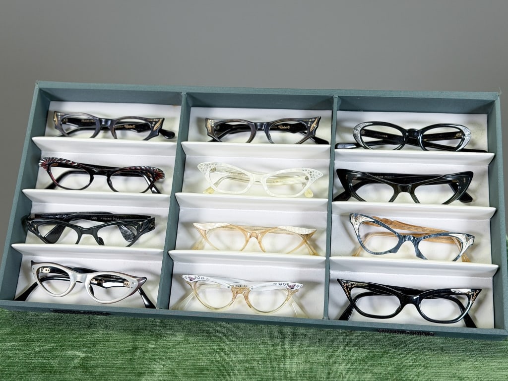 Collection of Vintage 1950s Cat-Eye Glasses Frames (1 of 8)