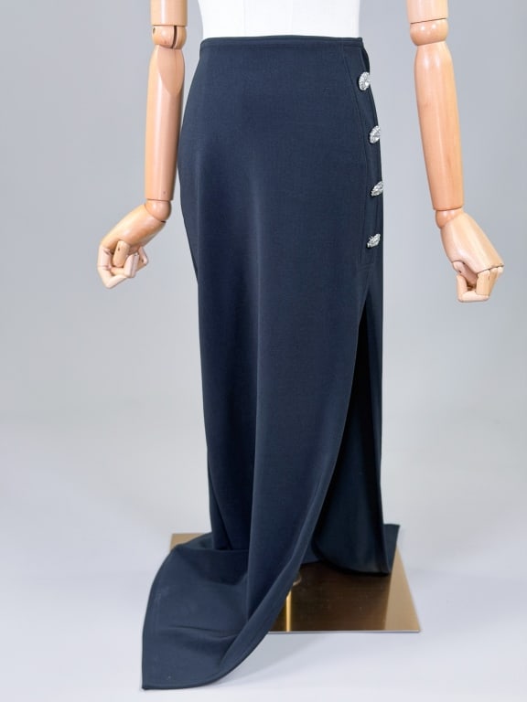 Vintage 1990s Jersey Knit Maxi Skirt (1 of 4)