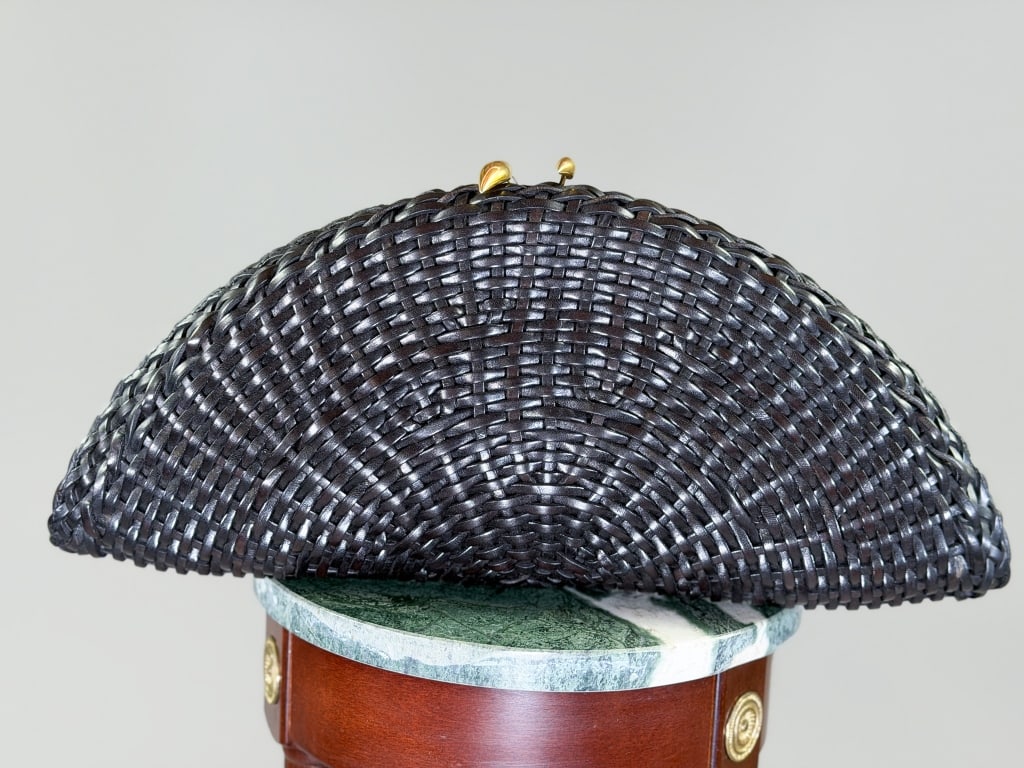 Vintage 1990s De Vecchi Woven Leather Clutch Bag (1 of 6)