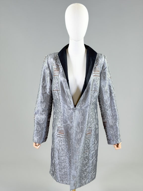 Vintage Silk Taffeta Embroidered Reversible Jacket (1 of 8)
