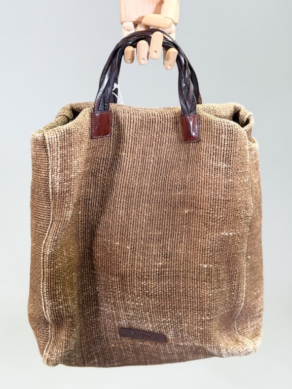 Vintage Desmo Woven Leather Tote Bag (1 of 10)