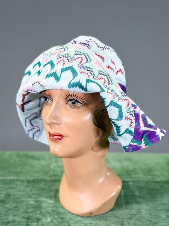 Vintage Missoni Knit Patterned Bucket Hat: Vintage Missoni Knit Patterned Bucket Hat. Marked size Medium. Interior circumference measuring approximately 20 inches. Total diameter 16 inches. From the lifetime collection, fashion archive and bus