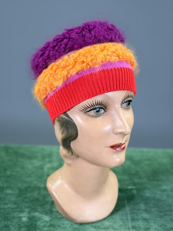 Vintage Missoni Wool Mohair Knit Beanie Hat (1 of 5)