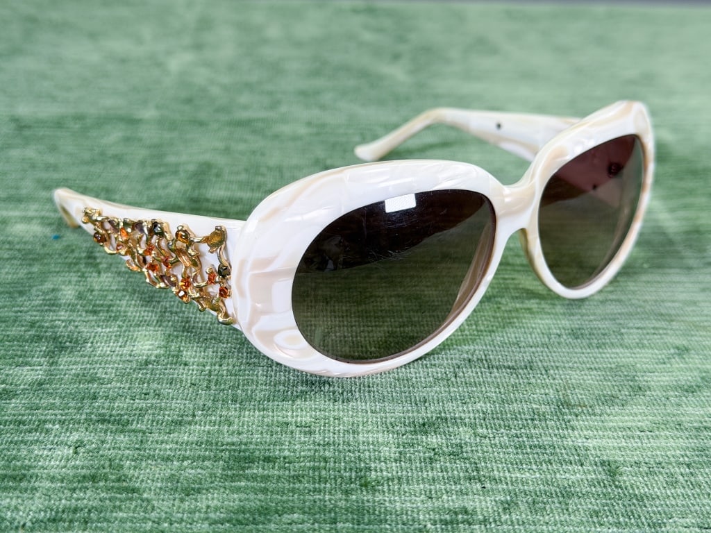 Vintage Judith Leiber Rhinestone Sunglasses (1 of 7)