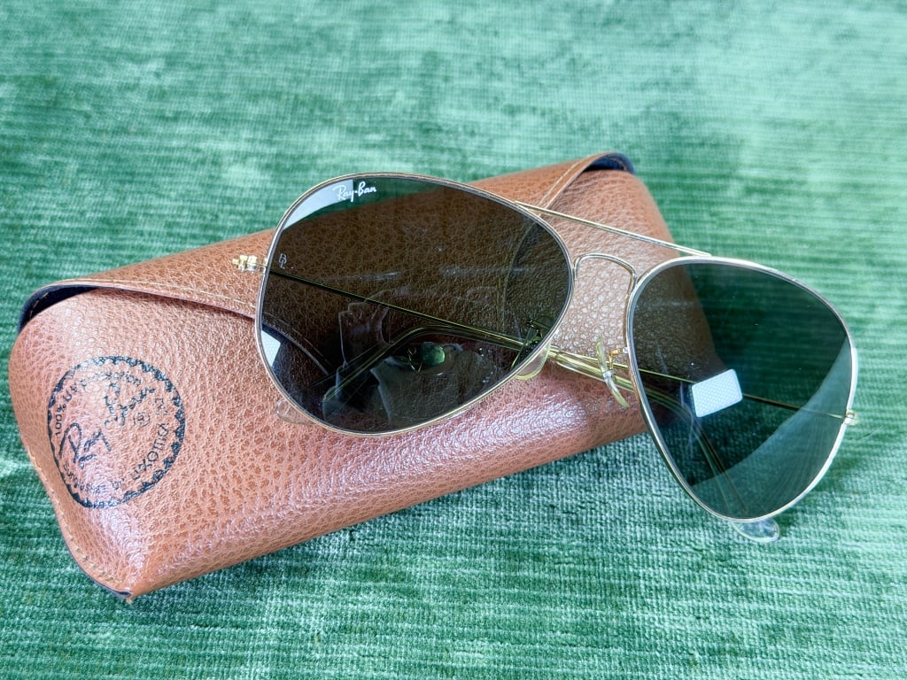 Vintage Ray-Ban Aviator Sunglasses Model 6214 (1 of 5)