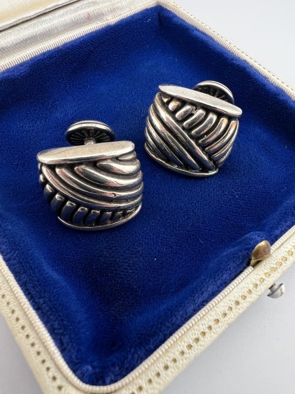 Barry Kieselstein Cord Sterling Silver Cuff Links (1 of 7)